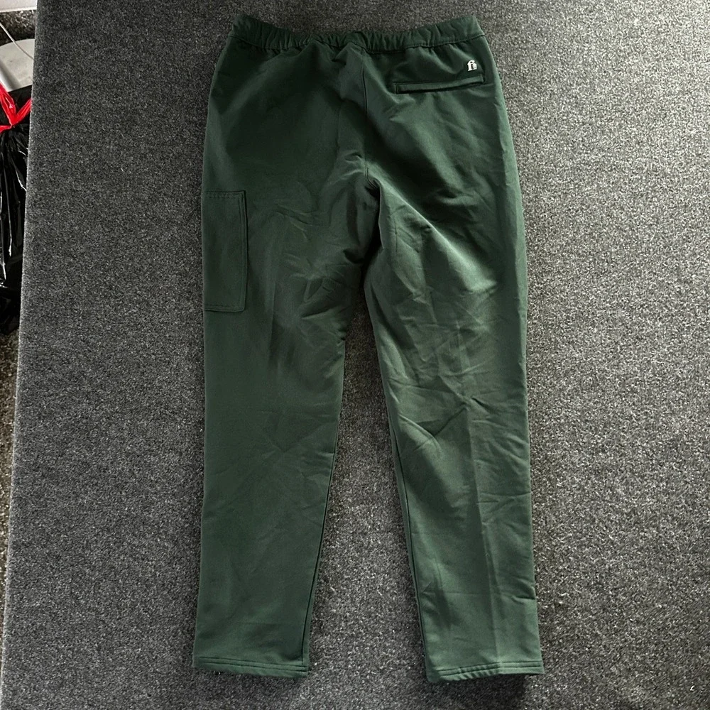 Fielder Bonobos Mens Cargo Pants Green Elastic Waist Zip Ankle ABM11037A-1268G M